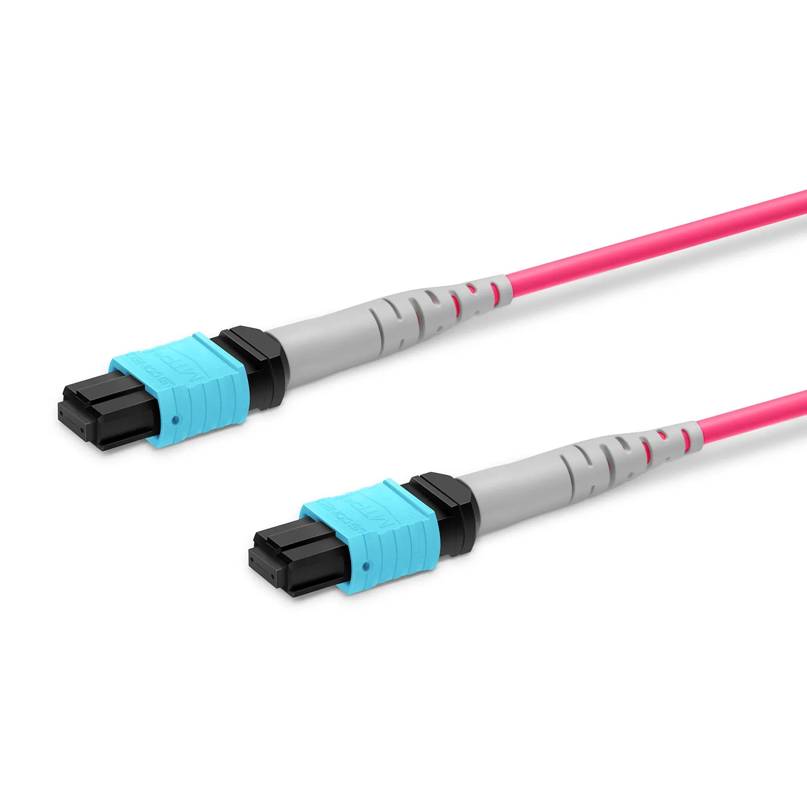 MTP® Jumper, MTP®-8 APC (Female) to MTP®-8 APC (Female), 8 Fibers, Single Mode (OS2), Plenum (OFNP), 0.35dB Max, Type B
