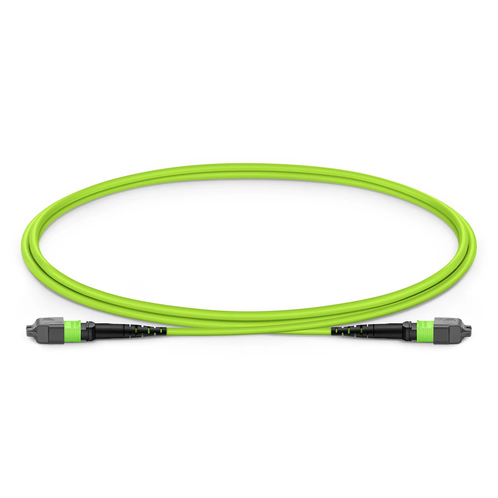 Customized MTP® Jumper, MTP®-12 APC (Female) to MTP®-12 APC (Female), 12 Fibers, Single Mode (OS2), Plenum (OFNP), 0.35dB Max, Type B