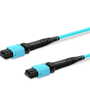 MTP® Jumper, MTP®-12 UPC (Female) to MTP®-12 UPC (Female), 12 Fibers, Multimode (OM3), Plenum (OFNP), 0.35dB Max, Type A