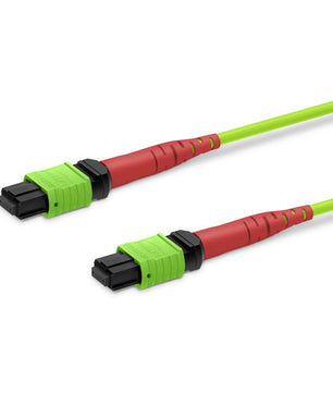 Customized MTP® Jumper, MTP®-24 UPC (Female) to MTP®-24 UPC (Female), 24 Fibers, Multimode (OM3), Plenum (OFNP), 0.35dB Max, Type A