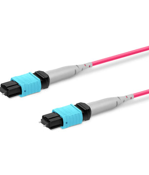MTP® Trunk Cable, MTP®-8 UPC (Male) to MTP®-8 UPC (Male), 96 Fibers, Multimode (OM4), Plenum (OFNP), 0.20dB Max, Type B, Double Jacket