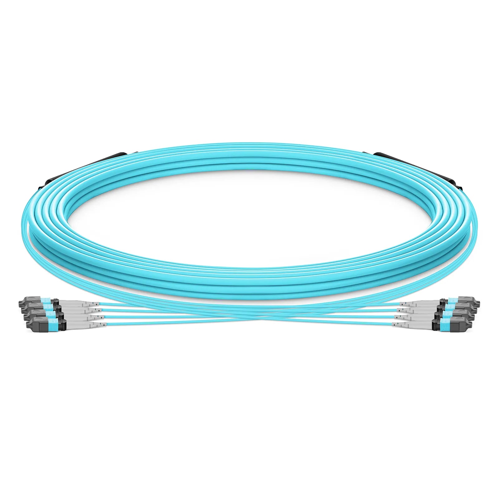 MTP® Trunk Cable, MTP®-8 UPC (Male) to MTP®-8 UPC (Male), 96 Fibers, Multimode (OM4), Plenum (OFNP), 0.20dB Max, Type B, Double Jacket