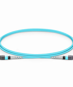 MTP® Jumper, MTP®-8 APC (Female) to MTP®-8 APC (Female), 8 Fibers, Single Mode (OS2), Plenum (OFNP), 0.35dB Max, Type B
