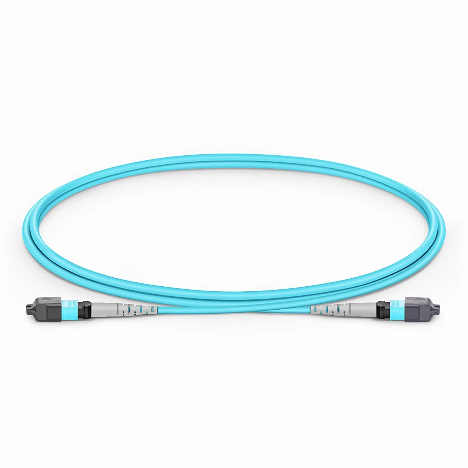 MTP® Jumper, MTP®-8 APC (Female) to MTP®-8 APC (Female), 8 Fibers, Single Mode (OS2), Plenum (OFNP), 0.35dB Max, Type B