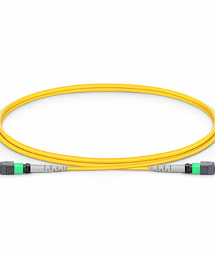 MTP® Jumper, MTP®-8 APC (Female) to MTP®-8 APC (Female), 8 Fibers, Single Mode (OS2), Plenum (OFNP), 0.35dB Max, Type B