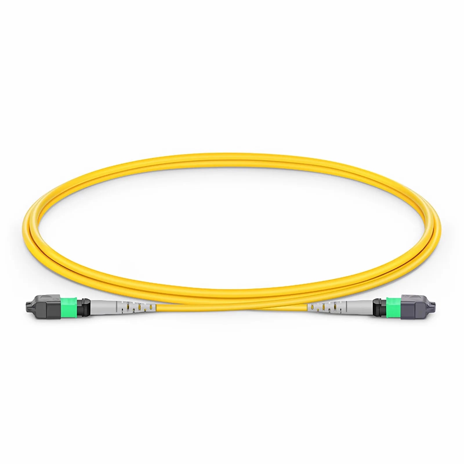 MTP® Jumper, MTP®-8 APC (Female) to MTP®-8 APC (Female), 8 Fibers, Single Mode (OS2), Plenum (OFNP), 0.35dB Max, Type B