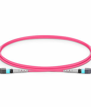 MTP® Jumper, MTP®-8 APC (Female) to MTP®-8 APC (Female), 8 Fibers, Single Mode (OS2), Plenum (OFNP), 0.35dB Max, Type B