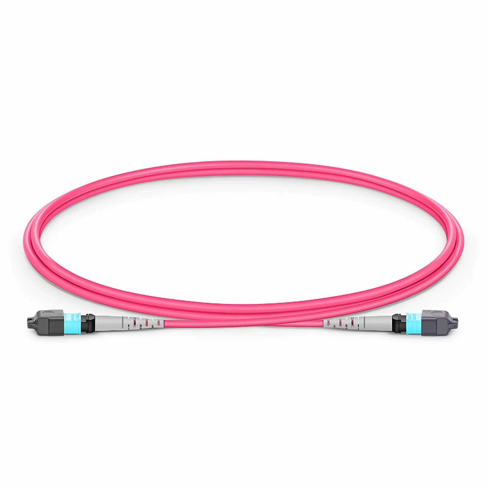 MTP® Jumper, MTP®-8 APC (Female) to MTP®-8 APC (Female), 8 Fibers, Single Mode (OS2), Plenum (OFNP), 0.35dB Max, Type B