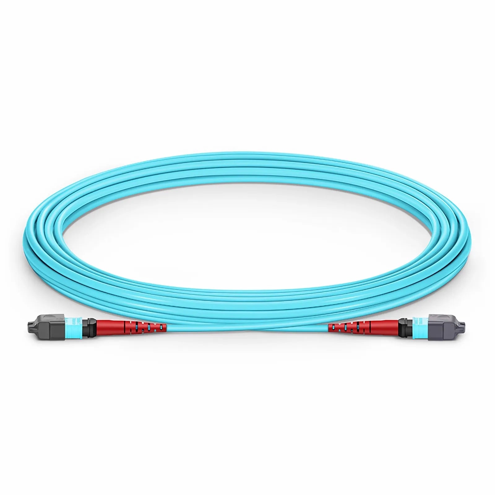 Customized MTP® Jumper, MTP®-24 UPC (Female) to MTP®-24 UPC (Female), 24 Fibers, Multimode (OM3), Plenum (OFNP), 0.35dB Max, Type A