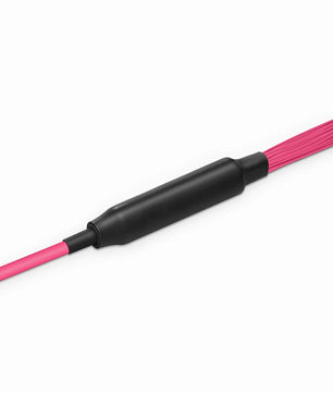 30m (98ft) MTP® Hybrid Trunk Cable, MTP®-8 UPC (Female) to 4 LC UPC Duplex Uniboot, 32 Fibers, Multimode (OM4), Plenum (OFNP), 0.20dB Max, Type B, Double Jacket