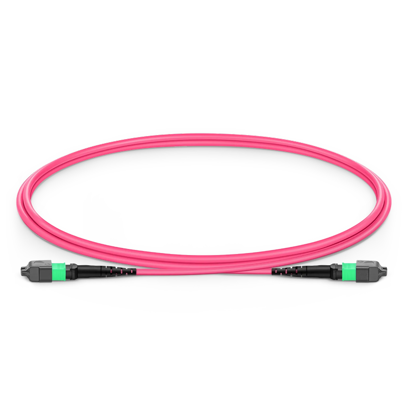 Customized MTP® Jumper, MTP®-16 APC (Female) to MTP®-16 APC (Female), 16 Fibers, Multimode (OM4), Plenum (OFNP), 0.35dB Max, Crossover