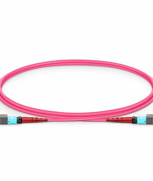 Customized MTP® Jumper, MTP®-24 UPC (Female) to MTP®-24 UPC (Female), 24 Fibers, Multimode (OM3), Plenum (OFNP), 0.35dB Max, Type A
