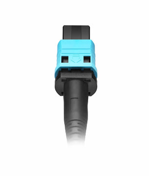 30m (98ft) MPO Jumper, Senko MPO-12 APC (Female) to MPO-12 APC (Female), 8 Fibers, Multimode (OM3), LSZH, 0.35dB Max, Type B