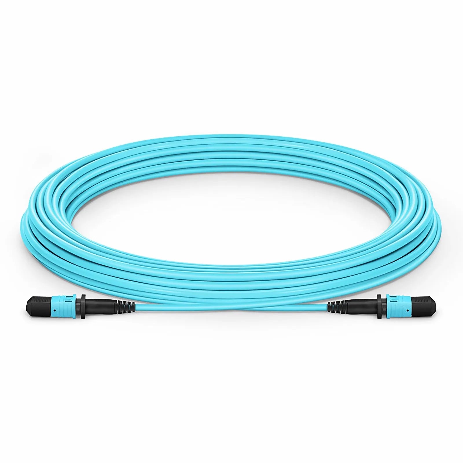 30m (98ft) MPO Jumper, Senko MPO-12 APC (Female) to MPO-12 APC (Female), 8 Fibers, Multimode (OM3), LSZH, 0.35dB Max, Type B