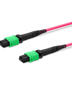 Customized MTP® Jumper, MTP®-16 APC (Female) to MTP®-16 APC (Female), 16 Fibers, Multimode (OM4), Plenum (OFNP), 0.35dB Max, Crossover
