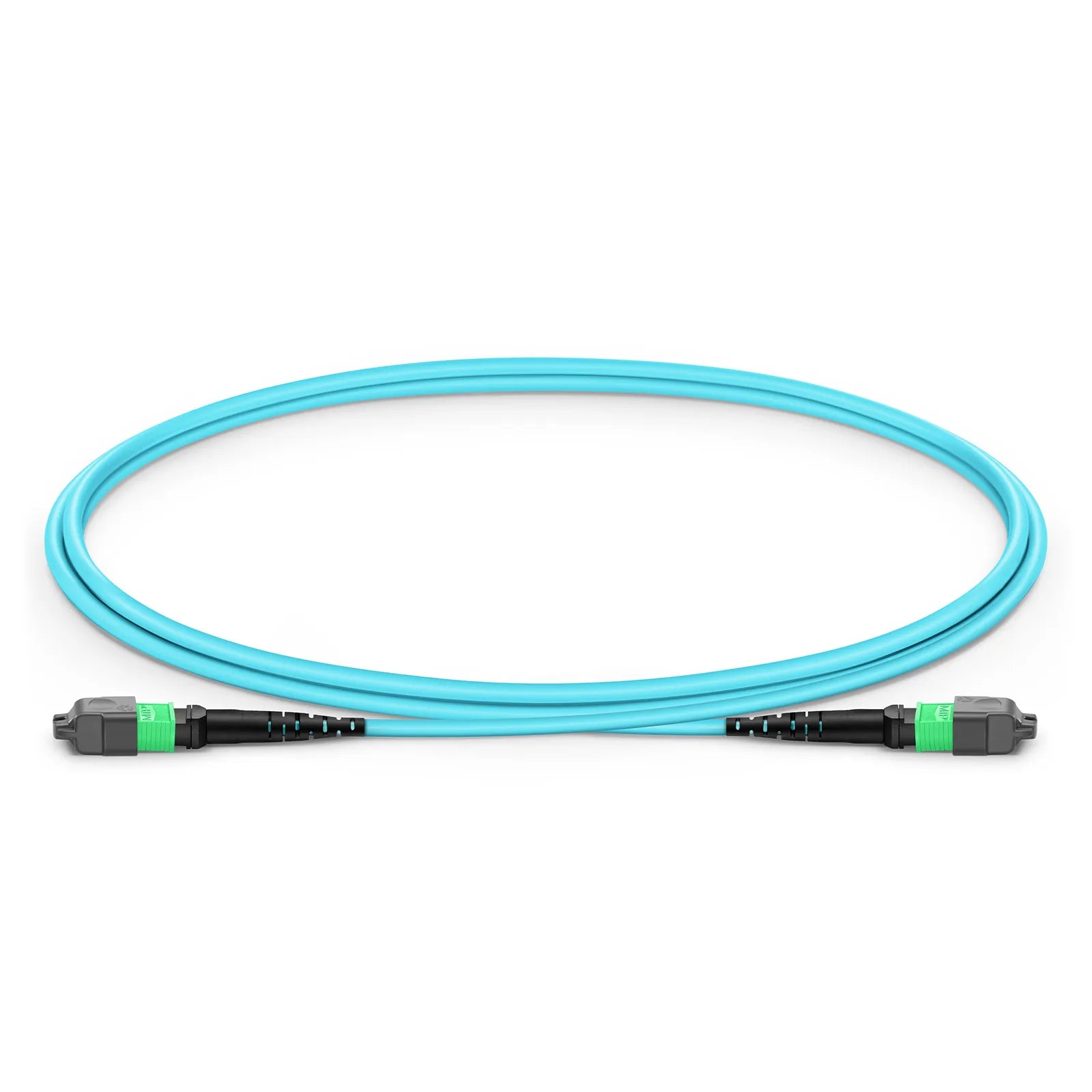 Customized MTP® Jumper, MTP®-16 APC (Female) to MTP®-16 APC (Female), 16 Fibers, Multimode (OM4), Plenum (OFNP), 0.35dB Max, Crossover