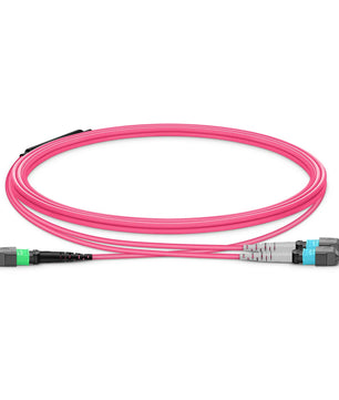 MTP® Trunk Cable, MTP®-12 UPC (Female) to MTP®-12 UPC (Female), 144 Fibers, Multimode (OM4), Plenum (OFNP), 0.20dB Max, Type B, Double Jacket