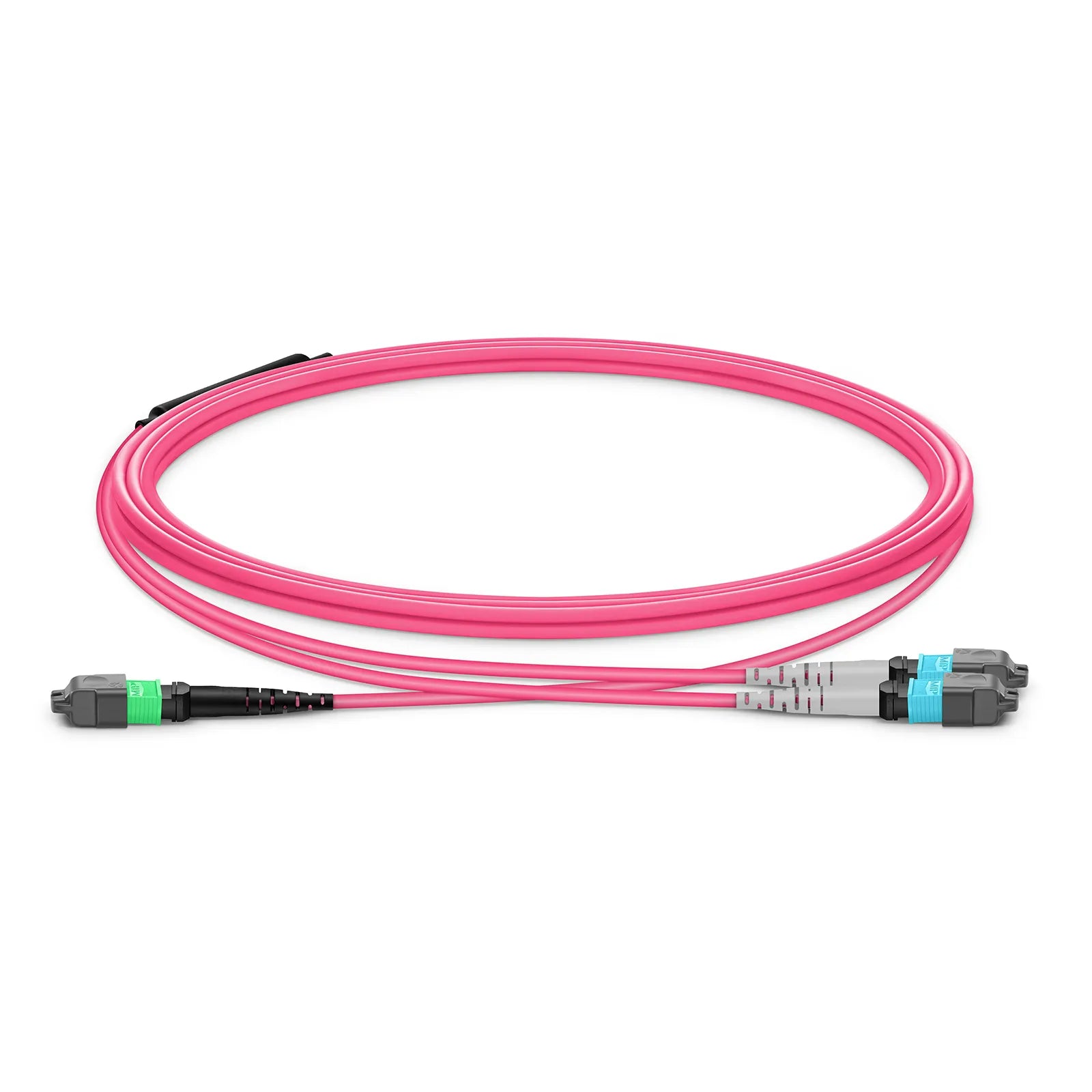 MTP® Trunk Cable, MTP®-12 UPC (Female) to MTP®-12 UPC (Female), 144 Fibers, Multimode (OM4), Plenum (OFNP), 0.20dB Max, Type B, Double Jacket