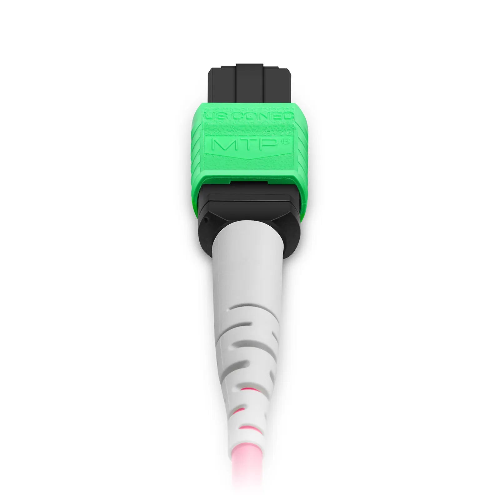 NVIDIA/Mellanox MFP7E20-N001 Compatible  MTP® Breakout Cable, MTP®-12 APC (Female) to 2 x MTP®-4 APC (Female), 8 Fibers, Multimode (OM4), Plenum (OFNP), 0.35dB Max, Type B, Magenta