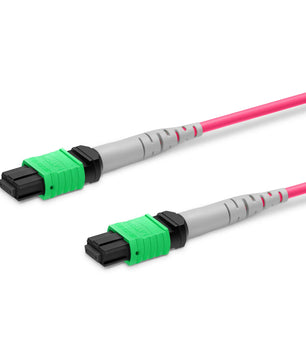 NVIDIA/Mellanox MFP7E20-N001 Compatible  MTP® Breakout Cable, MTP®-12 APC (Female) to 2 x MTP®-4 APC (Female), 8 Fibers, Multimode (OM4), Plenum (OFNP), 0.35dB Max, Type B, Magenta