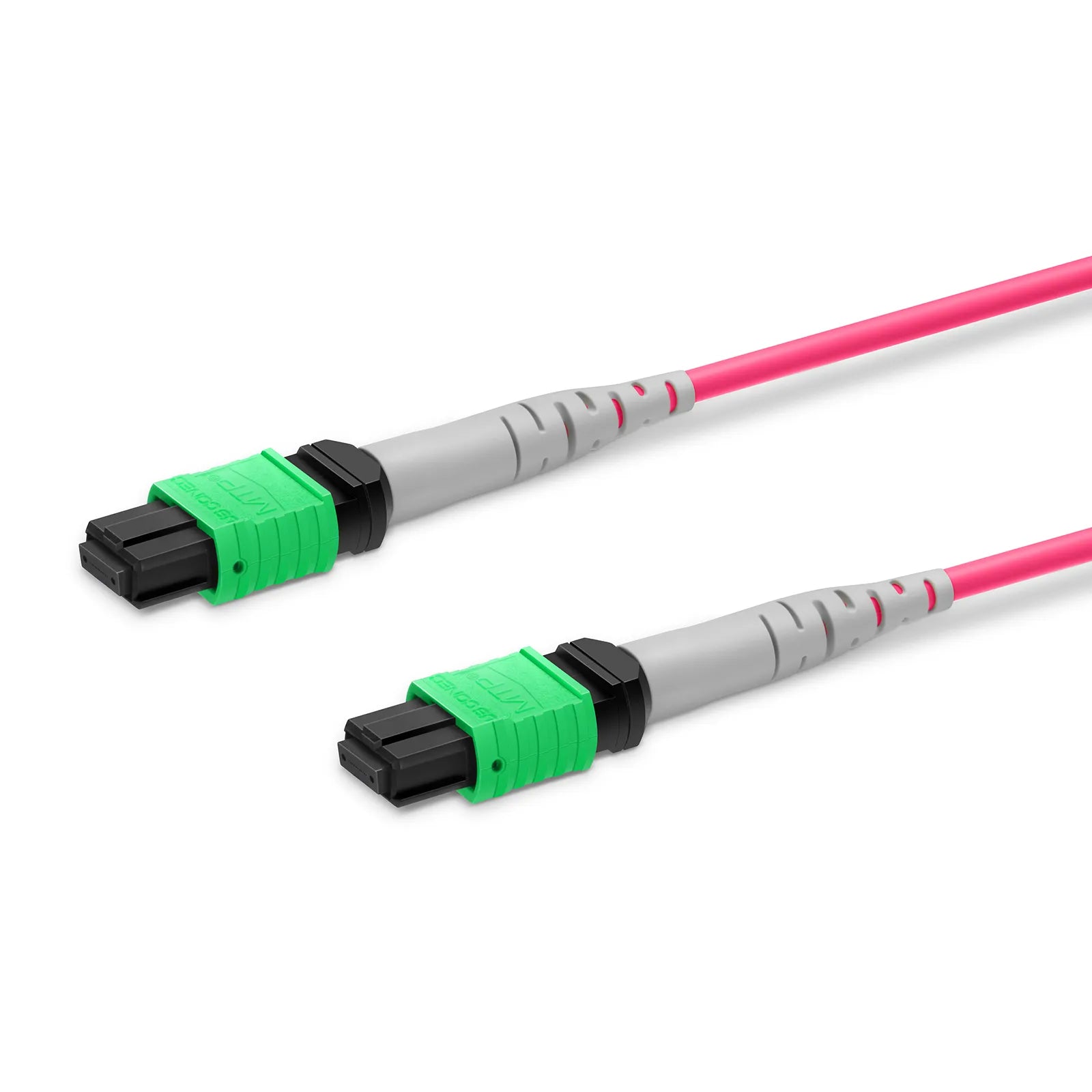 NVIDIA/Mellanox MFP7E20-N001 Compatible  MTP® Breakout Cable, MTP®-12 APC (Female) to 2 x MTP®-4 APC (Female), 8 Fibers, Multimode (OM4), Plenum (OFNP), 0.35dB Max, Type B, Magenta