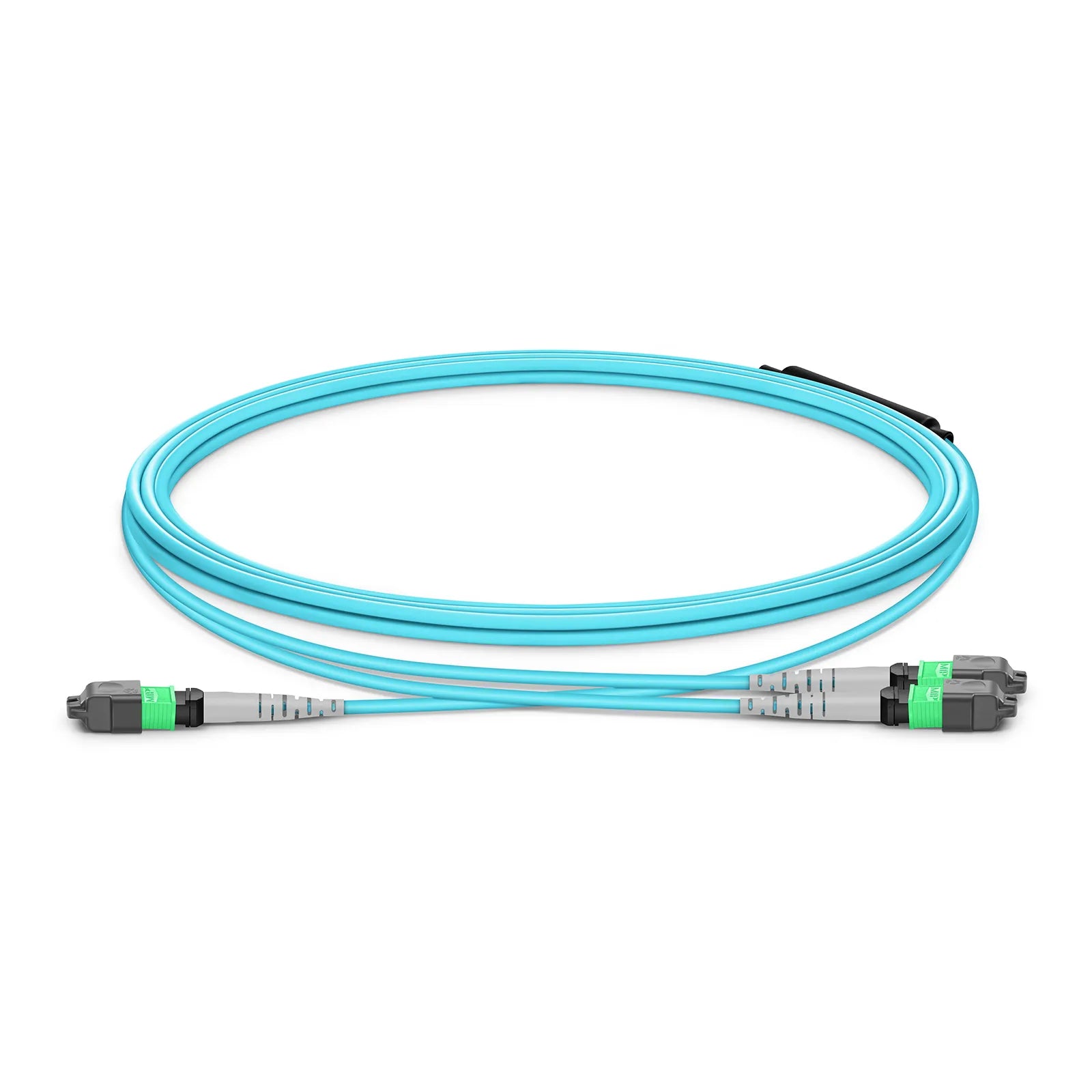 NVIDIA/Mellanox MFP7E20-N001 Compatible  MTP® Breakout Cable, MTP®-12 APC (Female) to 2 x MTP®-4 APC (Female), 8 Fibers, Multimode (OM4), Plenum (OFNP), 0.35dB Max, Type B, Magenta