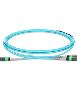 NVIDIA/Mellanox MFP7E20-N001 Compatible  MTP® Breakout Cable, MTP®-12 APC (Female) to 2 x MTP®-4 APC (Female), 8 Fibers, Multimode (OM4), Plenum (OFNP), 0.35dB Max, Type B, Magenta