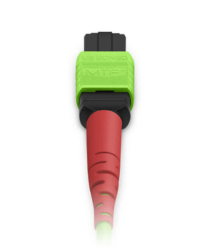 Customized MTP® Jumper, MTP®-24 UPC (Female) to MTP®-24 UPC (Female), 24 Fibers, Multimode (OM3), Plenum (OFNP), 0.35dB Max, Type A