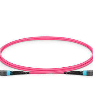 Customized MTP® Jumper, MTP®-12 APC (Female) to MTP®-12 APC (Female), 12 Fibers, Single Mode (OS2), Plenum (OFNP), 0.35dB Max, Type B