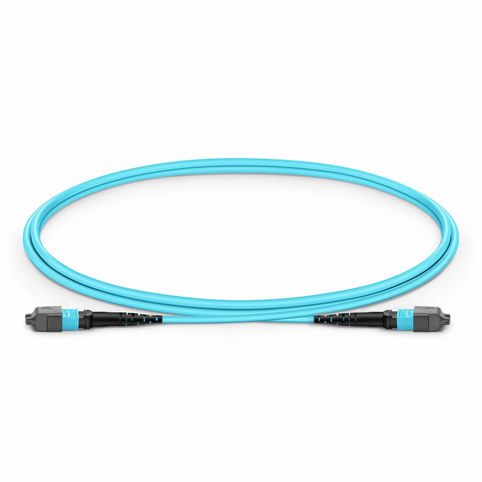Customized MTP® Jumper, MTP®-12 APC (Female) to MTP®-12 APC (Female), 12 Fibers, Single Mode (OS2), Plenum (OFNP), 0.35dB Max, Type B