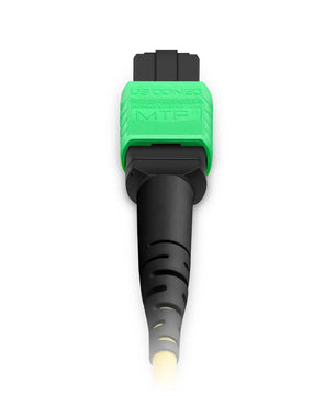 30m (98ft) MTP® Pigtail Trunk Cable, MTP-12® APC (Male) to Unterminated, 144 Fibers, Single Mode (OS2), LSZH, 0.35dB Max, Double Jacket