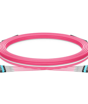 MTP® Trunk Cable, MTP®-8 UPC (Male) to MTP®-8 UPC (Male), 96 Fibers, Multimode (OM4), Plenum (OFNP), 0.20dB Max, Type B, Double Jacket