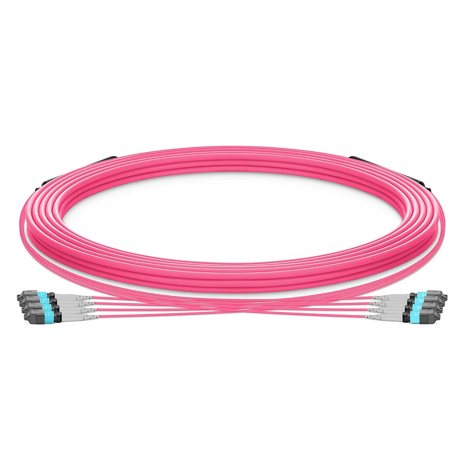 MTP® Trunk Cable, MTP®-8 UPC (Male) to MTP®-8 UPC (Male), 96 Fibers, Multimode (OM4), Plenum (OFNP), 0.20dB Max, Type B, Double Jacket