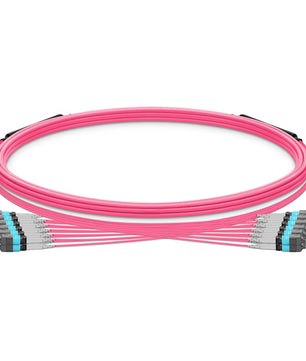 MTP® Trunk Cable, MTP®-8 UPC (Female) to MTP®-8 UPC (Female), 96 Fibers, Multimode (OM4), Plenum (OFNP), 0.20dB Max, Type B, Double Jacket