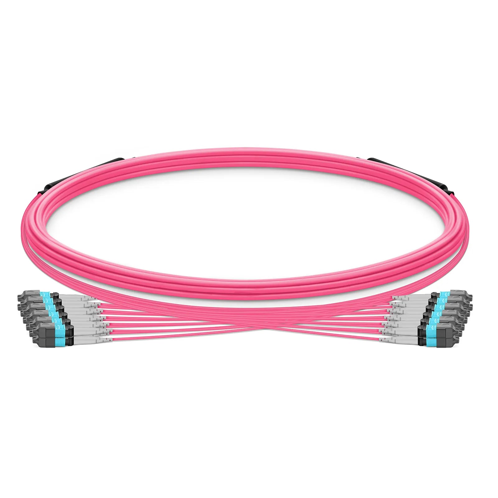 MTP® Trunk Cable, MTP®-8 UPC (Female) to MTP®-8 UPC (Female), 96 Fibers, Multimode (OM4), Plenum (OFNP), 0.20dB Max, Type B, Double Jacket